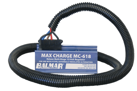 MC-618-H - Balmar 12V Alternator Voltage Regulator with Wiring Harness (Smart)