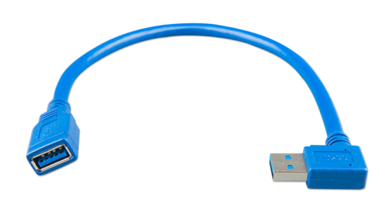 USB extension cable 0.3m one side right angle (for Color Control in wall mount enclosure)