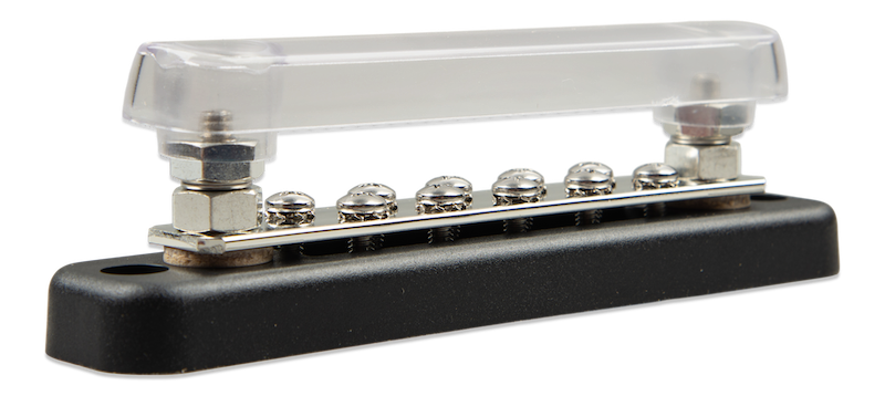 Busbar 150A 2P with 10 screws  + cover