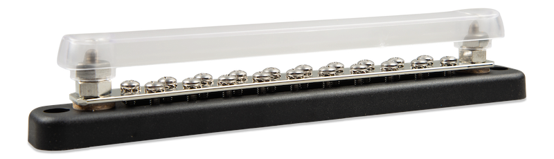 Busbar 150A 2P with 20 screws  +  cover