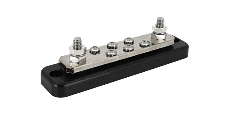 Busbar 250A 2P with 6 screws  + cover