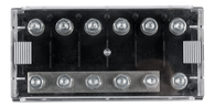 Six-way Fuse Holder for Mega-fuse with busbar (250A)