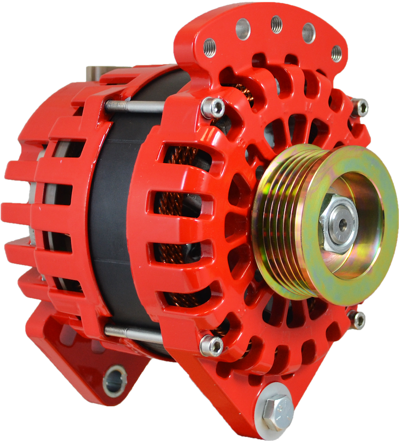 XT-CR-170-K6 - Alternator, XT Series, 170A, 12V, Dual Foot, 3.15in, K6 Serpentine Pulley, Case Ground
