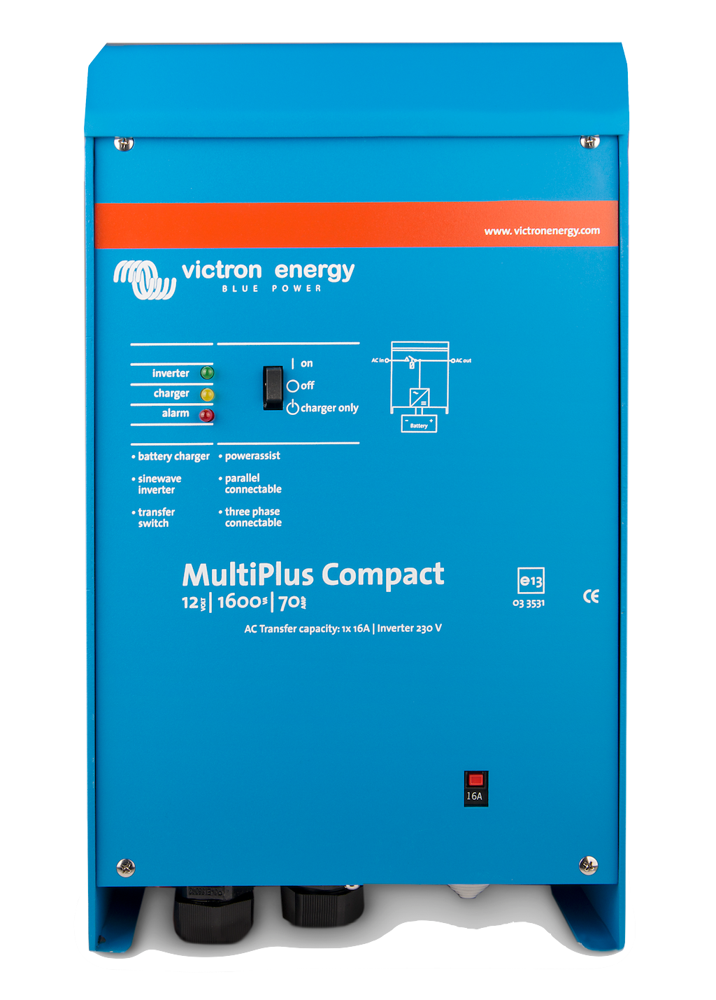 MultiPlus C 12/1600/70-16 230Vac inverter/charger