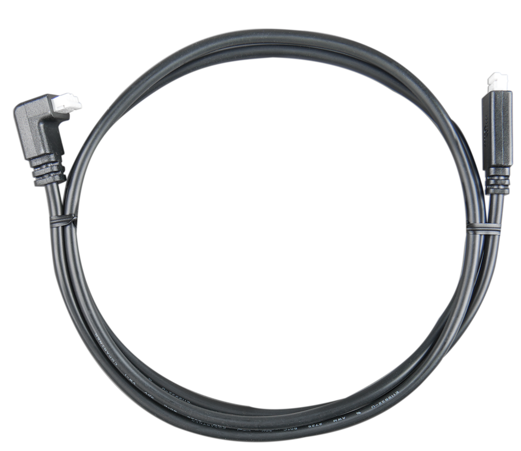 VE.Direct Cable 1.8m (one side Right Angle conn)
