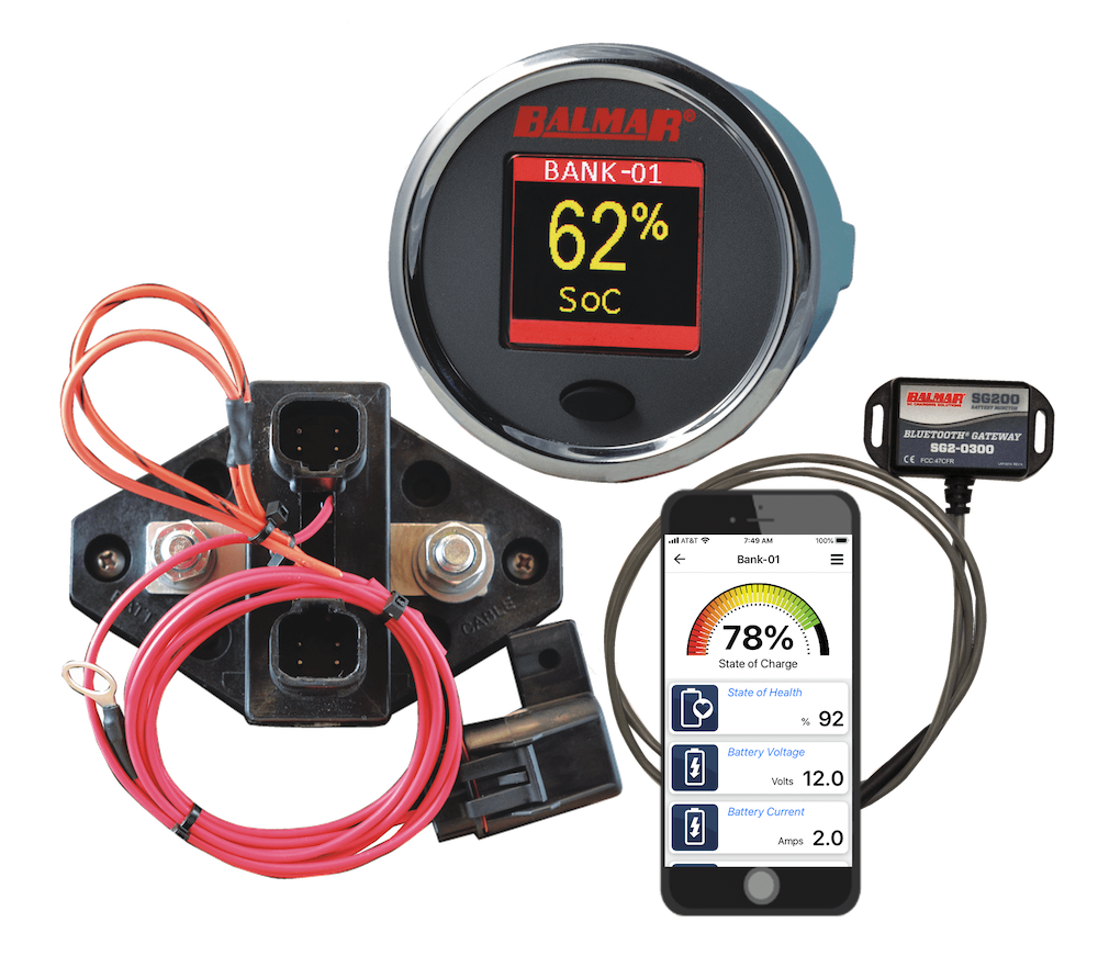 SG210 - Battery Monitor Kit, 12V-48V, with Gateway and Display