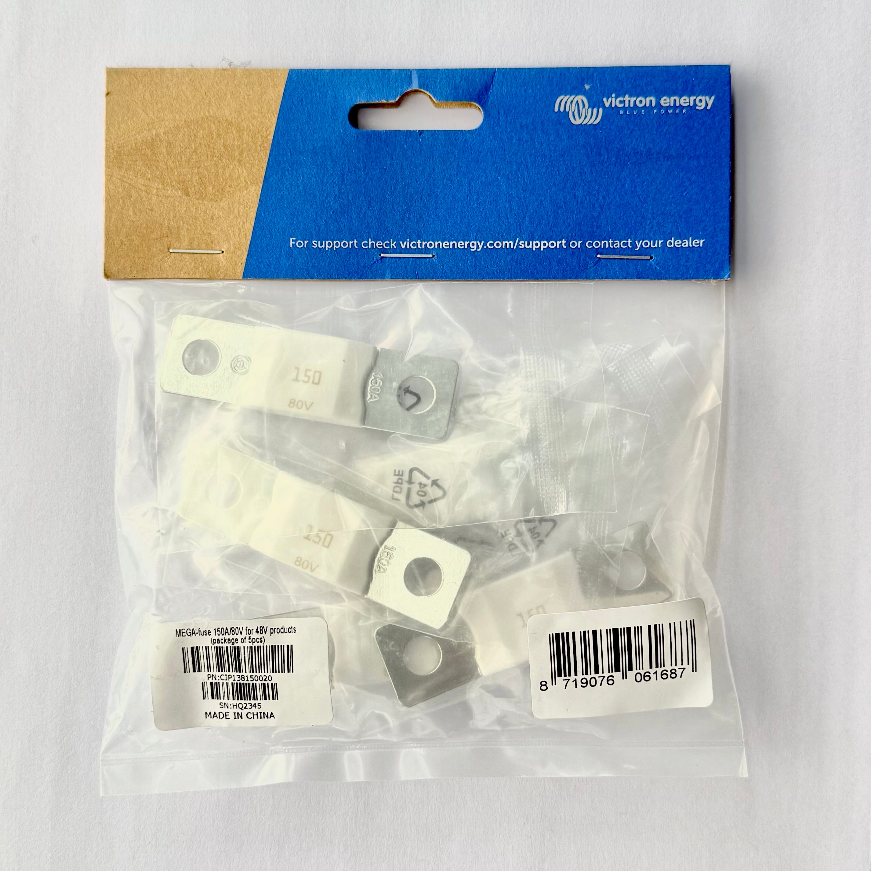 MEGA-fuse 150A/80V ceramic (5 pcs)
